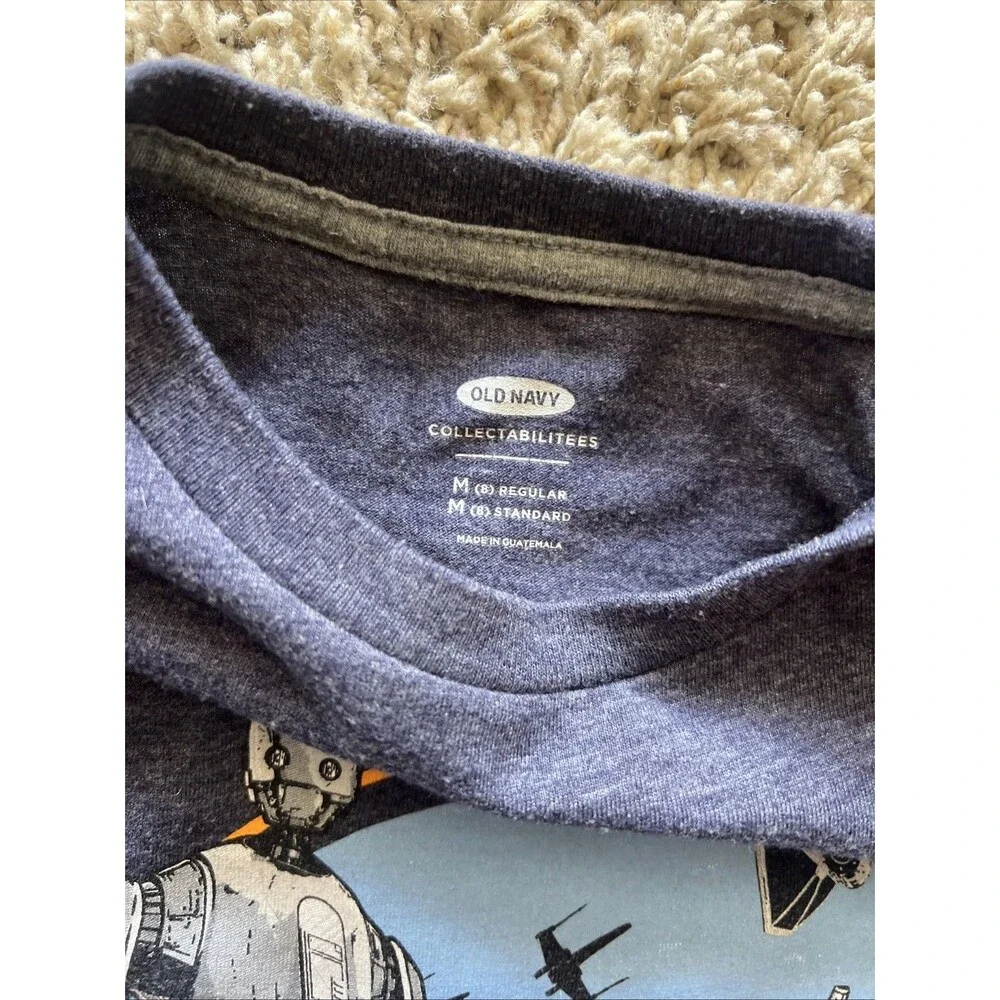 Star Wars Old Navy Boys Graphic T-Shirt Youth Medium Rogue One Sz 8